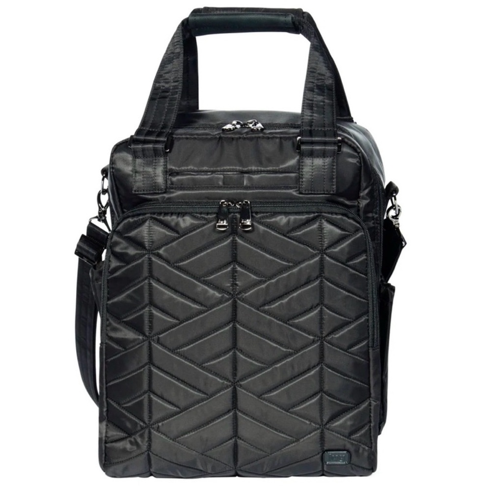 Lug Quilted Black Travel Tote Bag